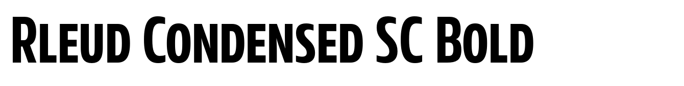 Rleud Condensed SC Bold